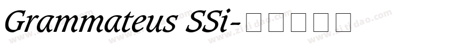 Grammateus SSi字体转换